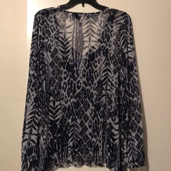 NWOT INC Sheer Top with Camisole - Picture 2 of 6